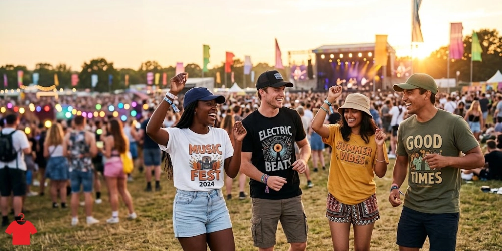 Music Festival Outfit Guide T-Shirts and Caps